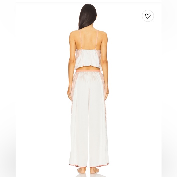 Free People White Satin Lounge Set - Picture 2 of 5
